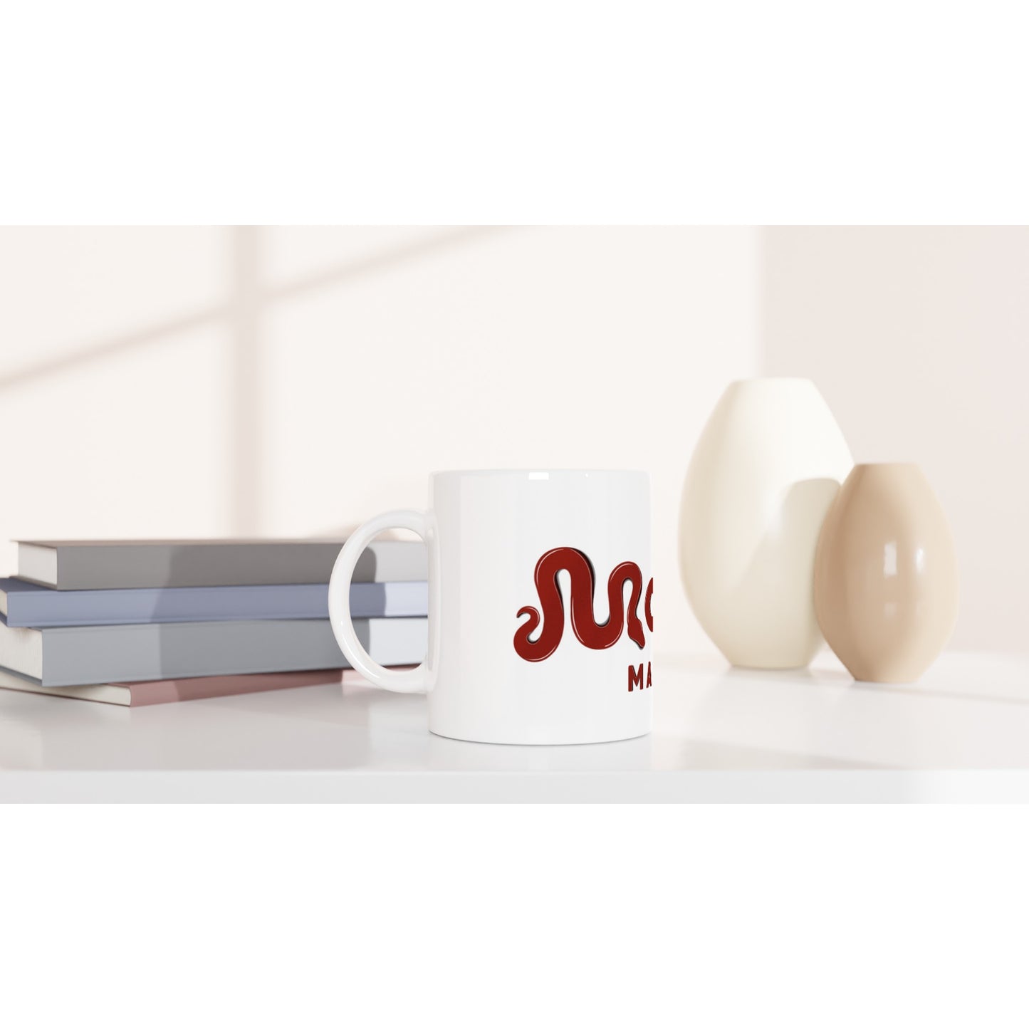 Morph Market (Red) - White 11oz Ceramic Mug
