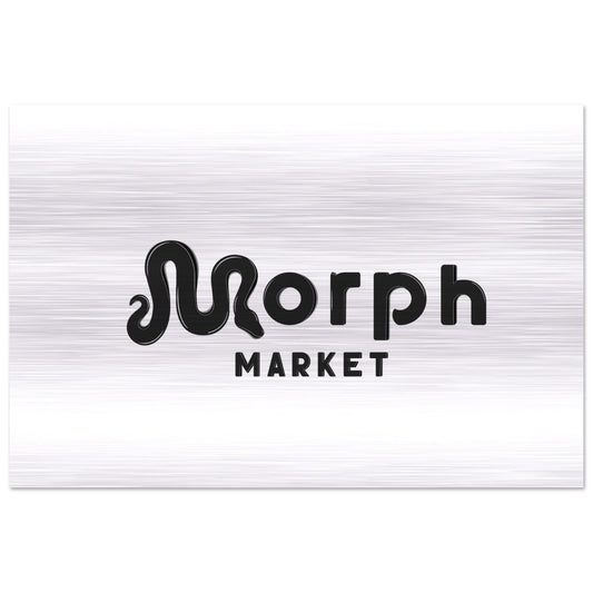 Morph Market (Dark) - Brushed Aluminum Print