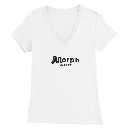 Morph Market (Dark Circles) - Premium Womens V-Neck T-shirt