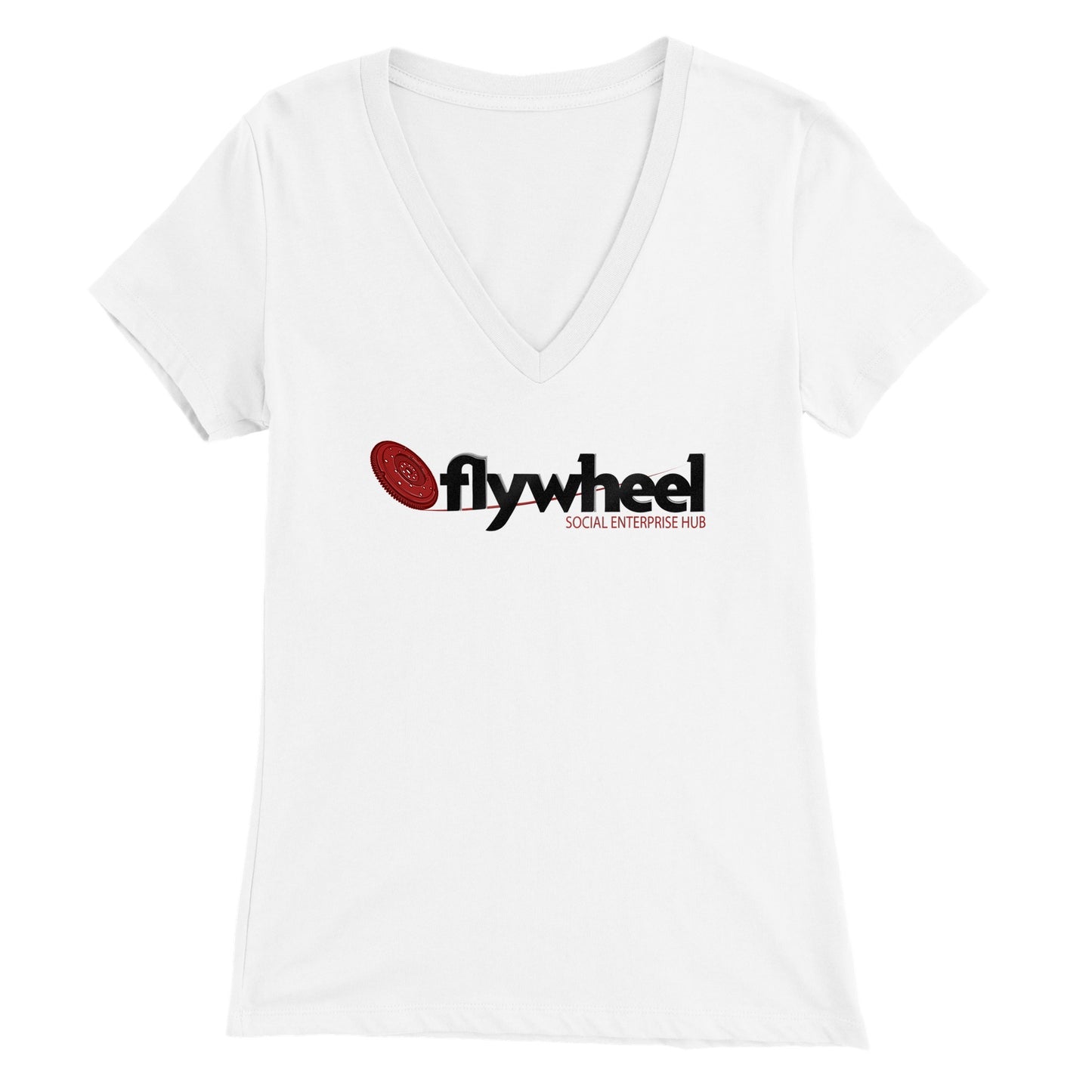 Flywheel Social Enterprise Hub - Premium Womens V-Neck T-shirt