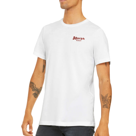 Morph Market (Red Circles) - Premium Unisex Crewneck T-shirt