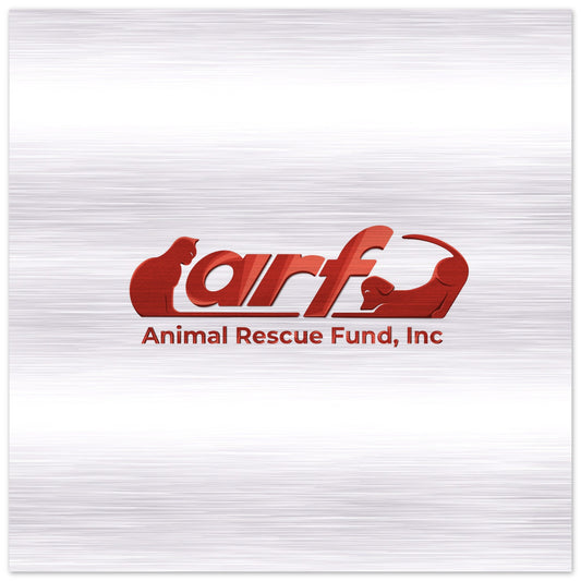 ARF: Animal Rescue Fund - Brushed Aluminum Print