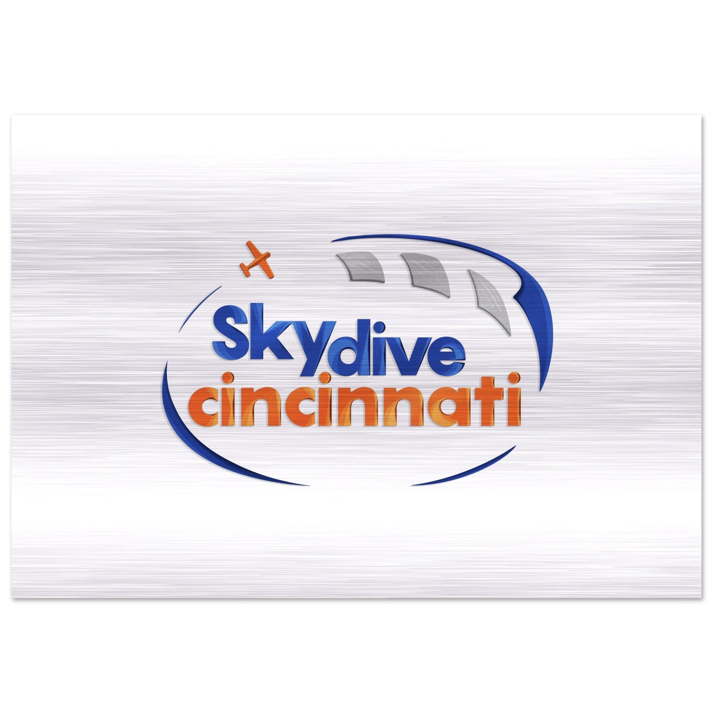 Skydive Cincinnati - Brushed Aluminum Print