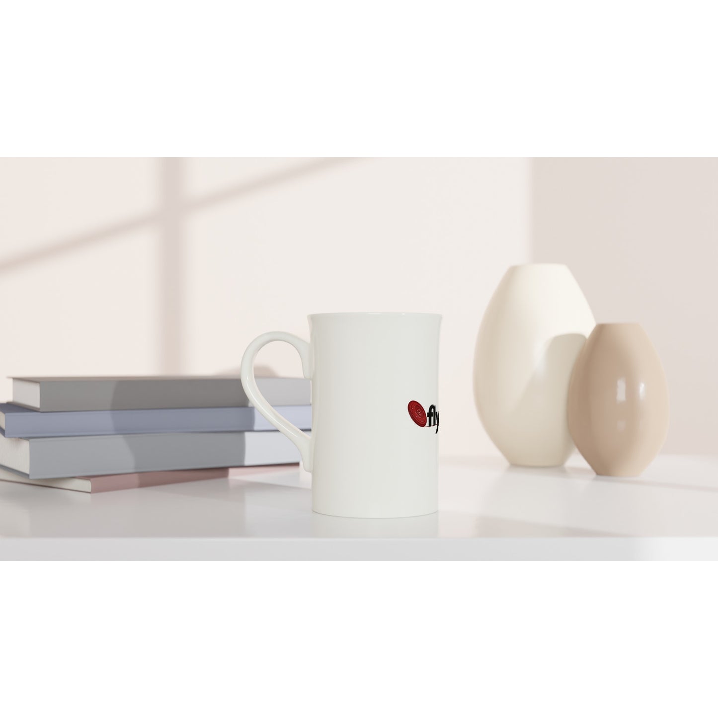 Flywheel Social Enterprise Hub - White 10oz Porcelain Slim Mug