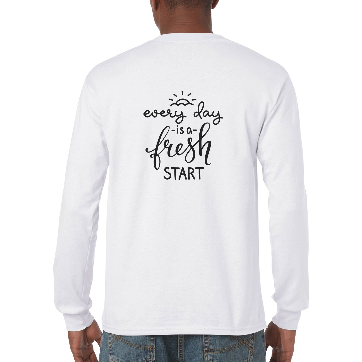 Christian Cross / Everyday is a Fresh Start - Premium Unisex Longsleeve T-shirt
