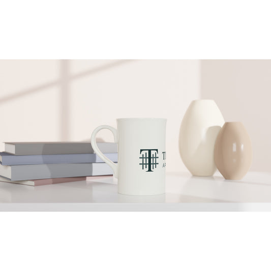 Textile Apartments - White 10oz Porcelain Slim Mug