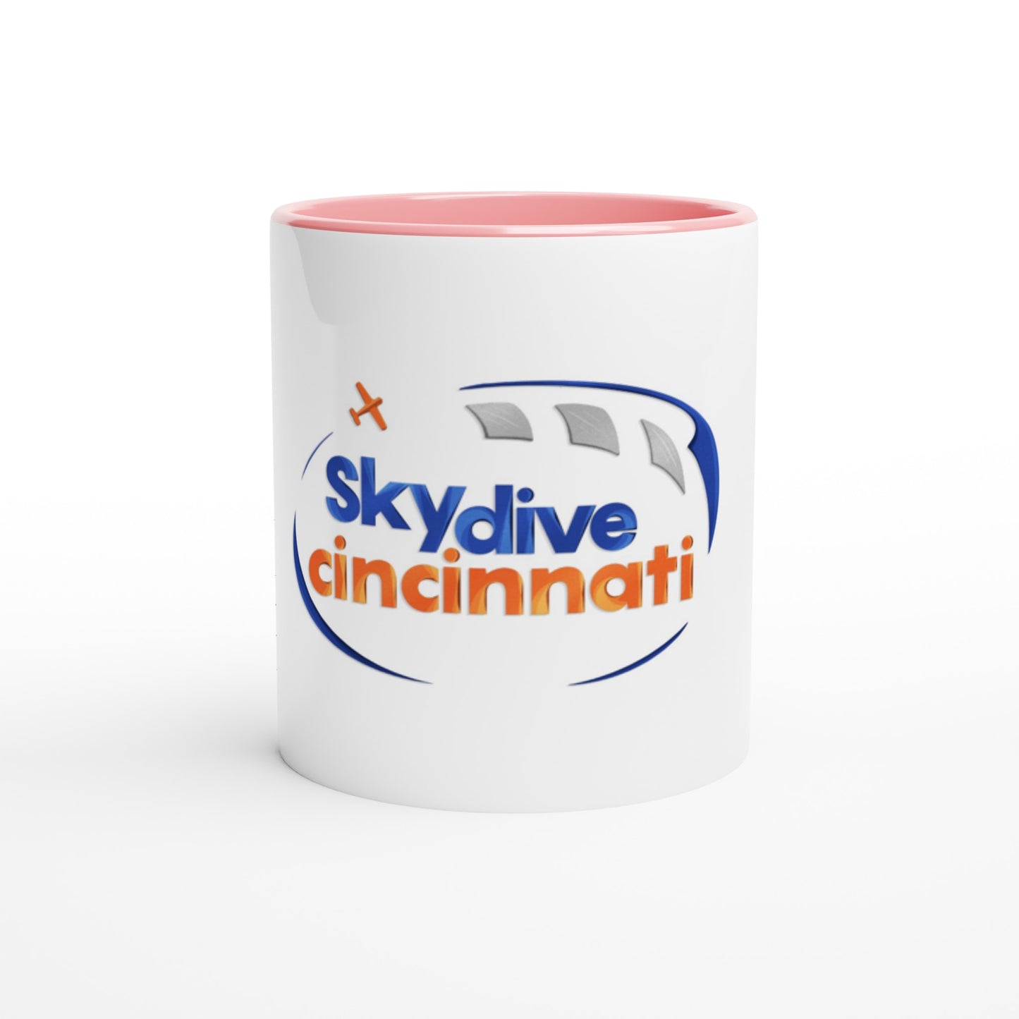 Skydive Cincinnati - White 11oz Ceramic Mug with Color Inside