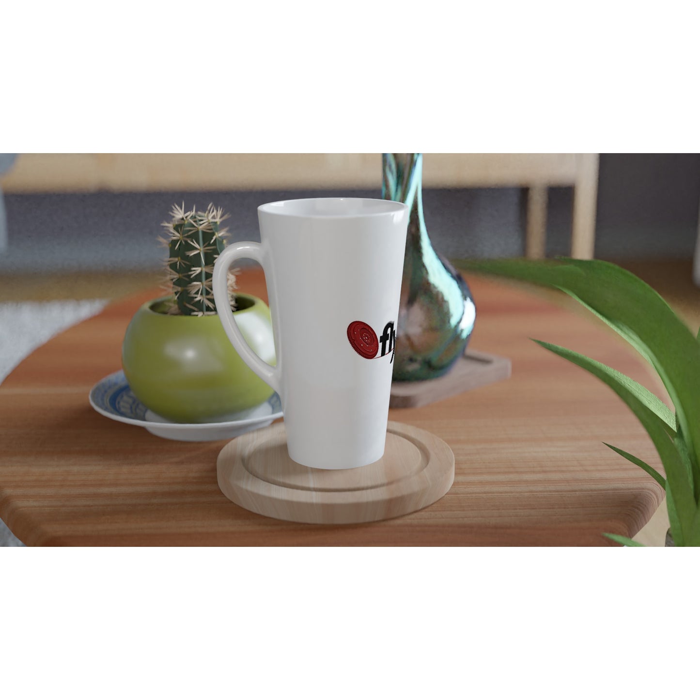 Flywheel Social Enterprise Hub - White Latte 17oz Ceramic Mug