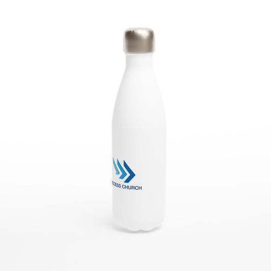Access Church - White 17oz Stainless Steel Water Bottle