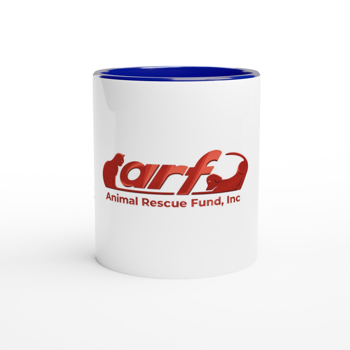 ARF: Animal Rescue Fund - White 11oz Ceramic Mug with Color Inside