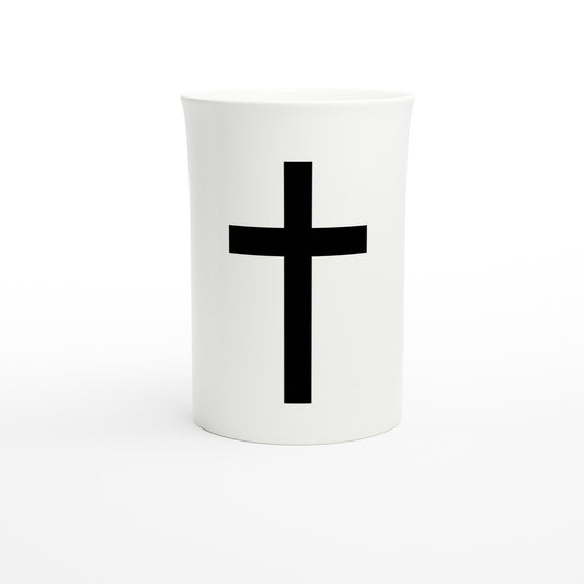 Christian Cross / Everyday is a Fresh Start - White 10oz Porcelain Slim Mug