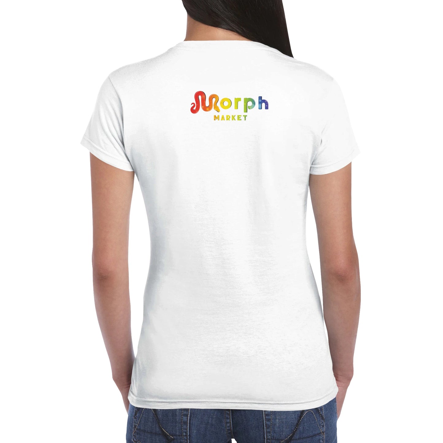 Morph Market (Rainbow Circles) - Classic Womens Crewneck T-shirt