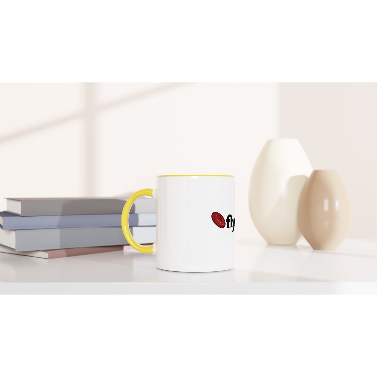 Flywheel Social Enterprise Hub - White 11oz Ceramic Mug with Color Inside