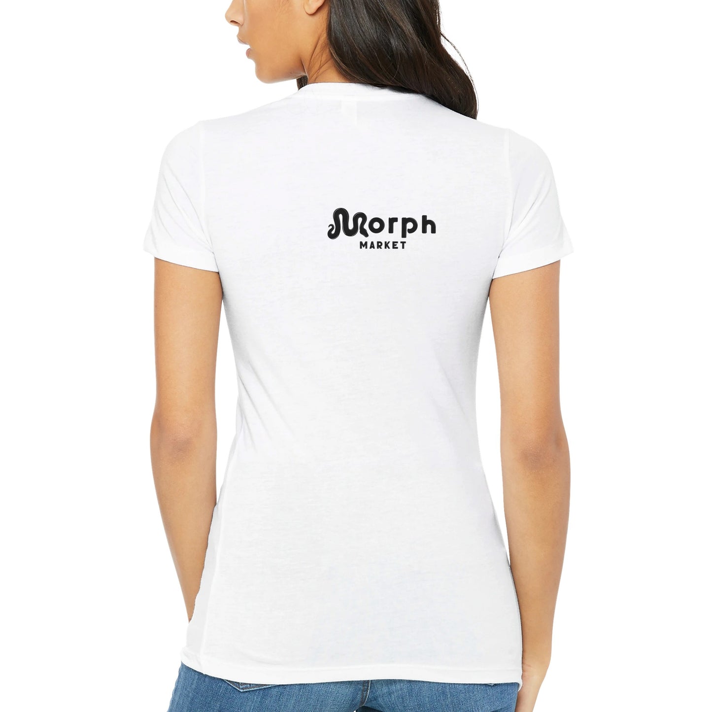 Morph Market (Dark) - Premium Womens Crewneck T-shirt