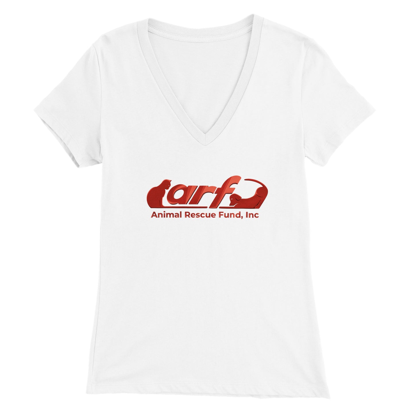 ARF: Animal Rescue Fund - Premium Womens V-Neck T-shirt