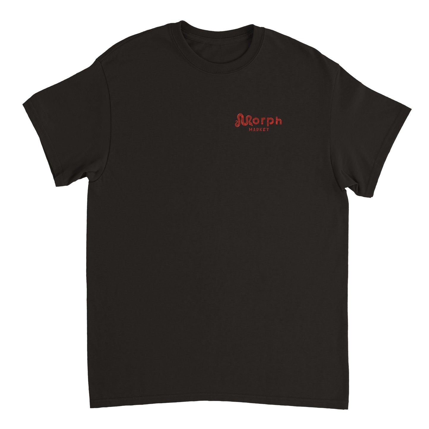 Morph Market (Red Circles) - Heavyweight Unisex Crewneck T-shirt