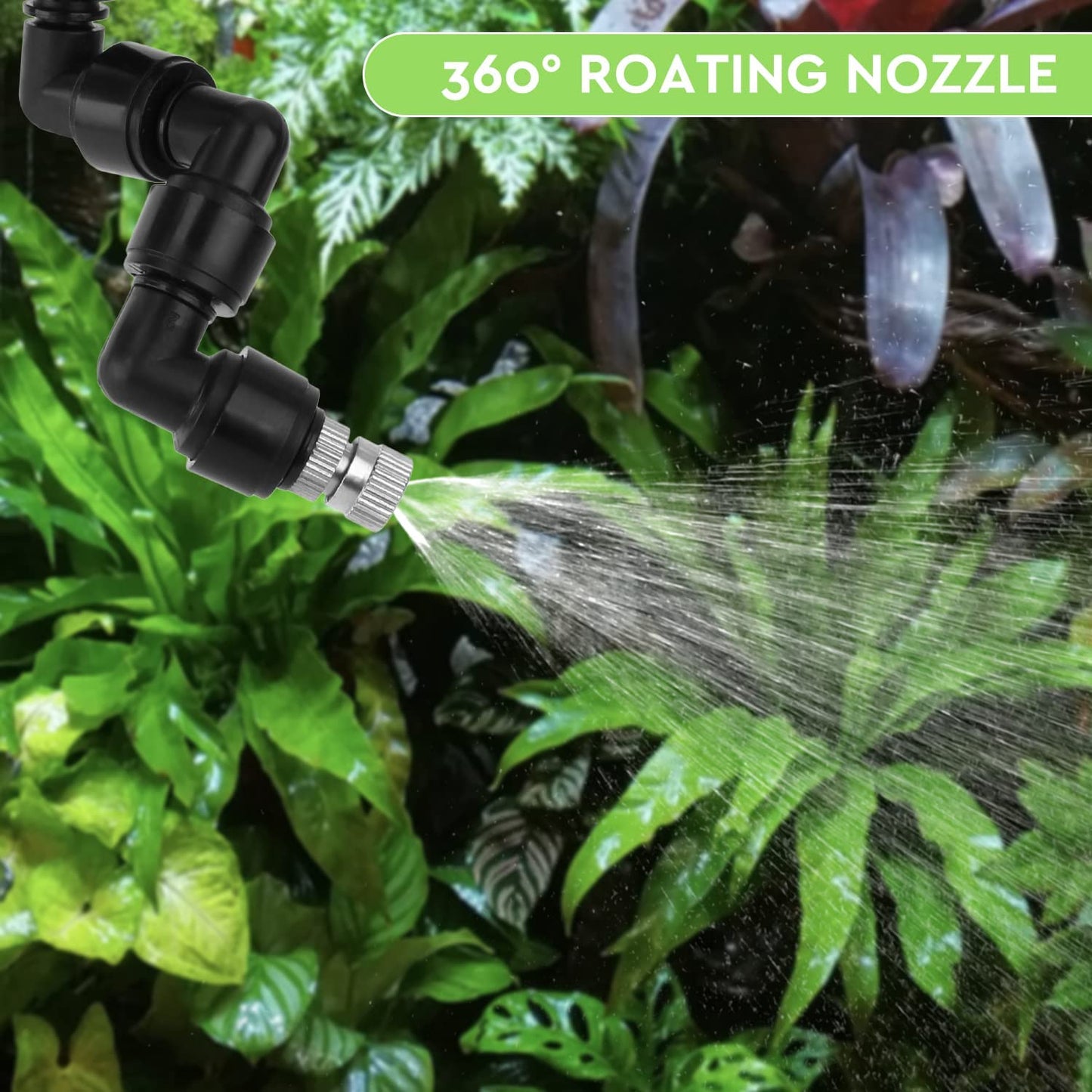 Reptile Humidifier, Misting System for Reptile Terrariums, Automatic Misting System with Adjustable Spray Nozzles