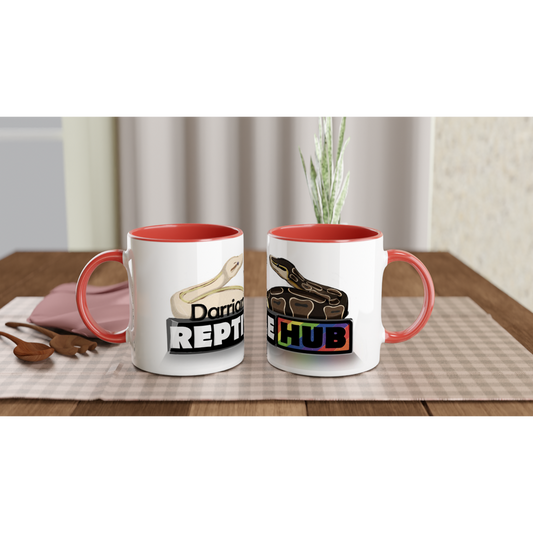 Darrian's Reptile Hub -  11oz Ceramic Mug with Color Inside