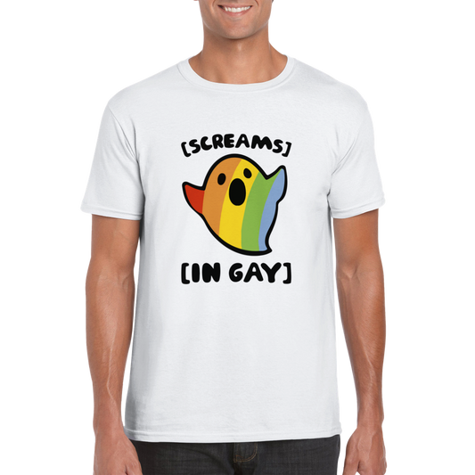 *Screams* [ in gay ] -- Classic Unisex Crewneck T-shirt