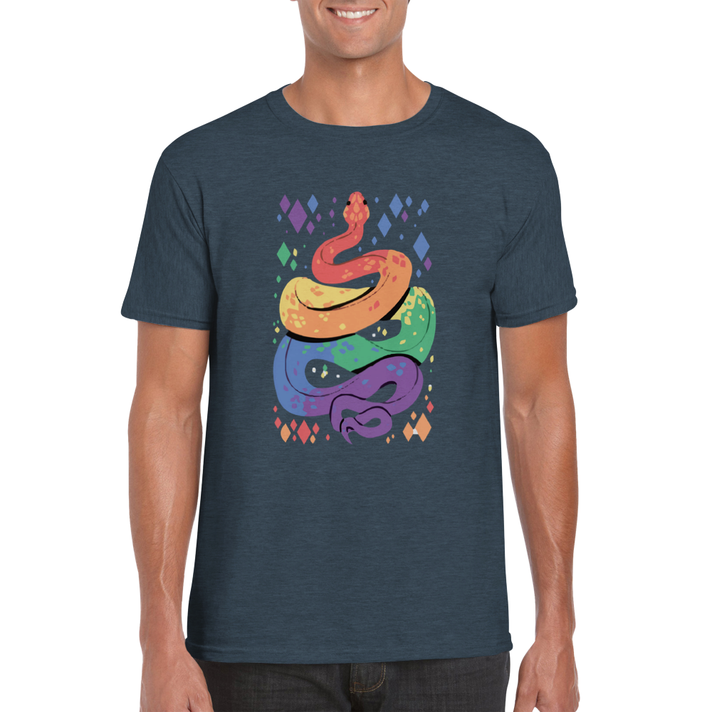 Rainbow Snake-Classic Unisex Crewneck T-shirt