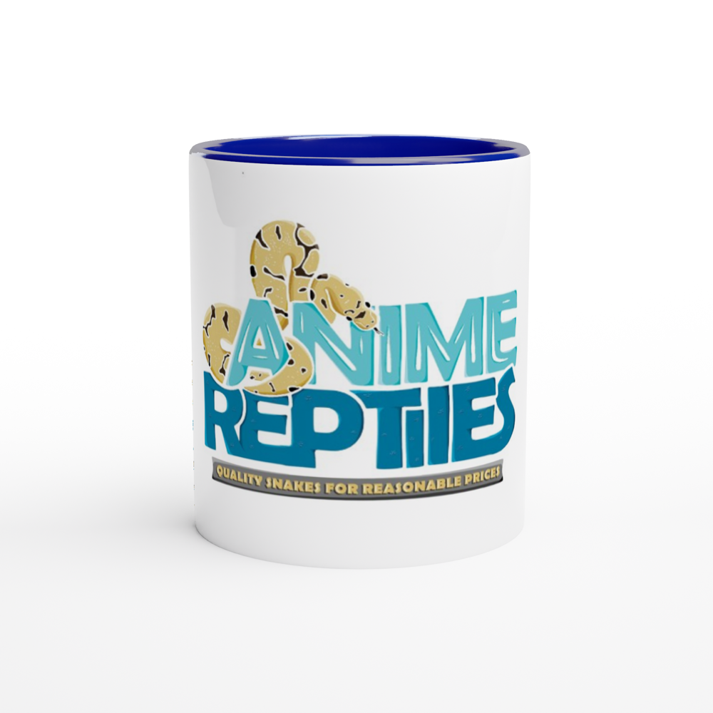 Anime Reptiles - White 11oz Ceramic Mug with Color Inside