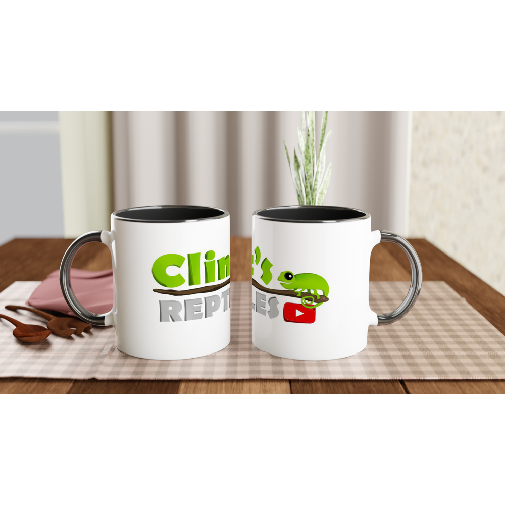 Clint's Reptiles -- White 11oz Ceramic Mug with Color Inside