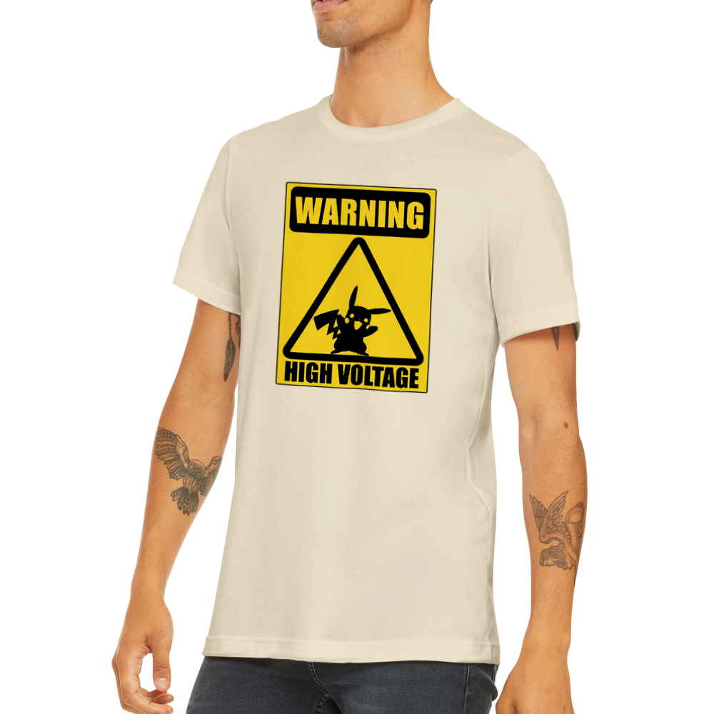 Warning! High Voltage - Classic Unisex Crewneck T-shirt