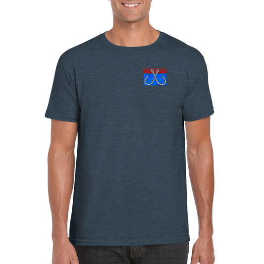 Crossing Hooks (Red, White and Blue) Classic Unisex Crewneck T-shirt