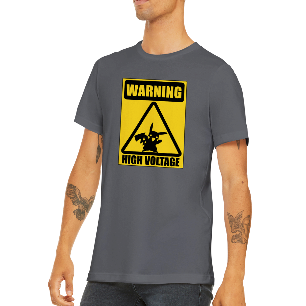 Warning! High Voltage - Classic Unisex Crewneck T-shirt